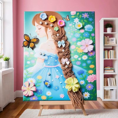 DIY Yarn Wool Painting